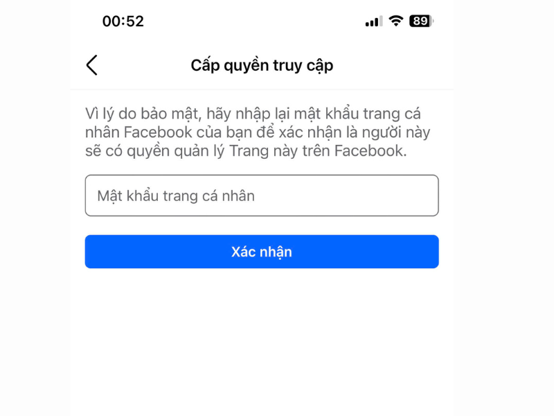 chuyển quyền quản trị Fanpage