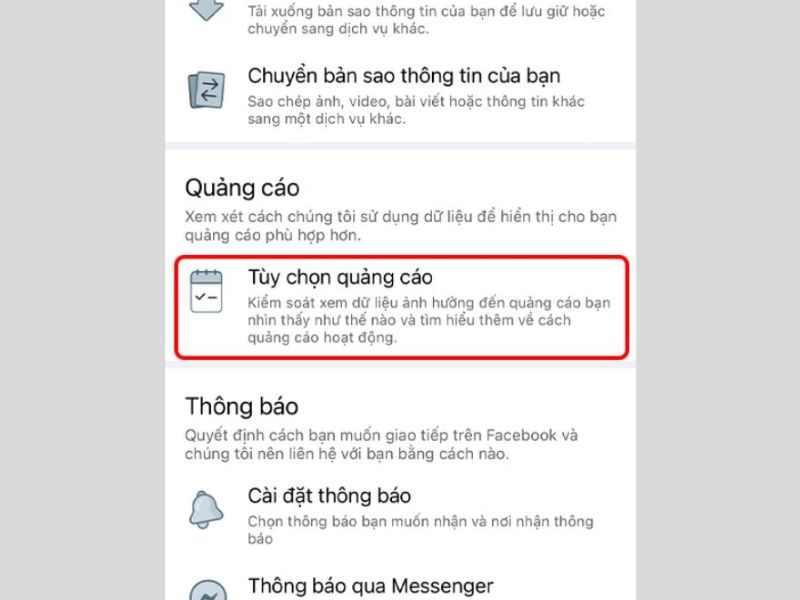 tắt quảng cáo trên fanpage