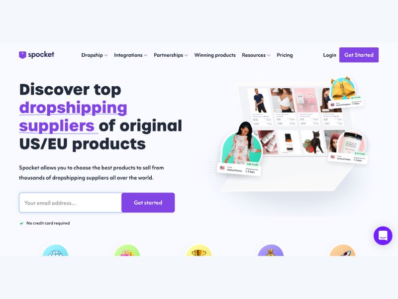 Tìm hiểu về ứng dụng Dropshipping Spocket