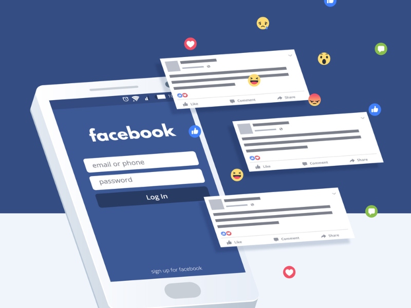 Dùng nhiều tài khoản comment là cách spam bình luận Facebook khá hiệu quả