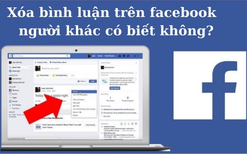 cách xóa bình luận trên facebook