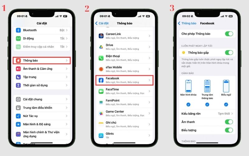 facebook không thông báo bình luận