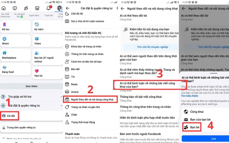 cách tắt bình luận trên facebook