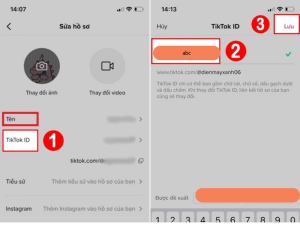 Cách sửa tên tài khoản TikTok bằng điện thoại