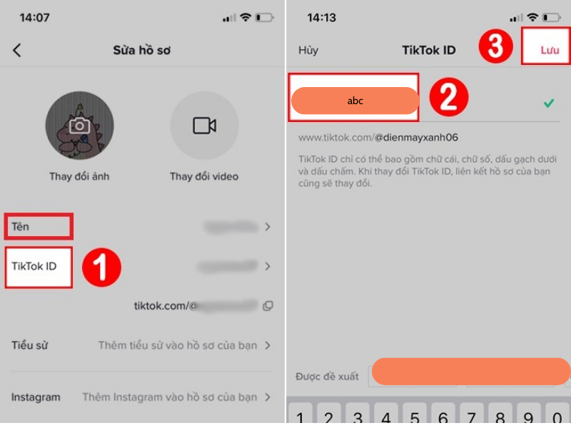 Cách sửa tên tài khoản TikTok bằng điện thoại
